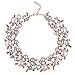 Holylove Statement Necklace for Women Novelty Jewelry Pink Peach Gift Box-8058Pinkpeach Set