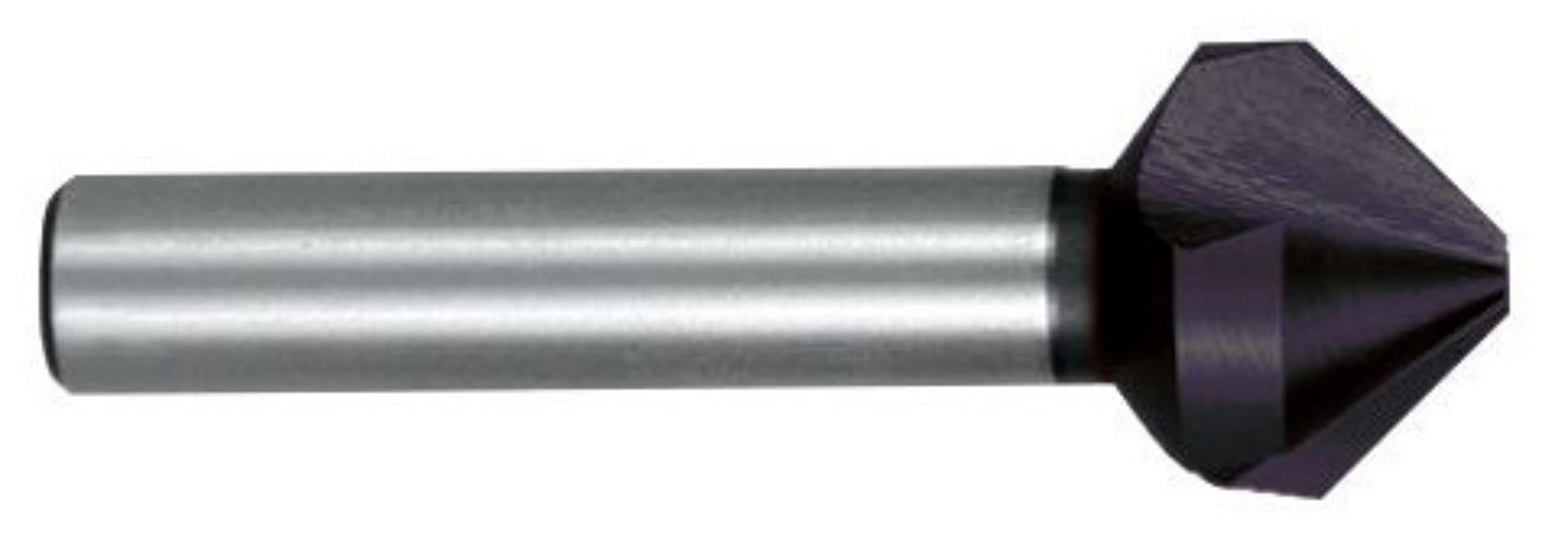 RUKO HSS Taper and Deburring Counter Sinker, Din 335, Type C, 90 Degree, TiAlN Finish, 10.4 mm Diameter, 50.0 mm Length, R102114F