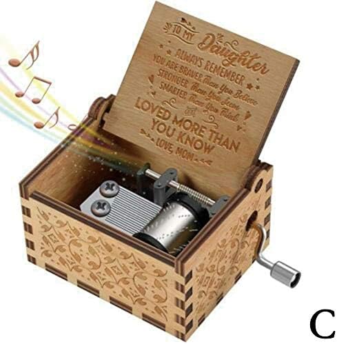JOAN DOMINGUEZ Ancient Style Carved Wooden Box - You Are My Sunshine - Sunshine Mother Sunshine Father Birthday Gift Holiday Decoration Music Box