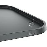 Feedoo Pet Feeding Mat [Warped Resistant Raised Edge], Water-Proof Silicone Placement for Food Water Bowls, Anti-Slip Base Pr