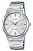 Casio #MTP-V002D-7A Men's Standard Analog Stainless Steel Date Silver Dial Watch