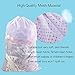 Polecasa Diamond Mesh Laundry Bags, 2Pcs 24 x 36 inches Heavy Duty Mesh Laundry Bag with ID Tag and Drawstring Closure, Large Laundry Hamper Liner, Laundry Bag for Travel, Sports, Dorms (White)