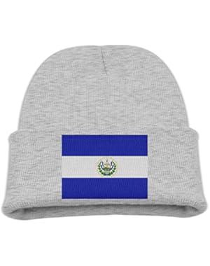 Salvador Flag Kid's Hats Winter Funny Soft Knit Beanie Cap Children Unisex
