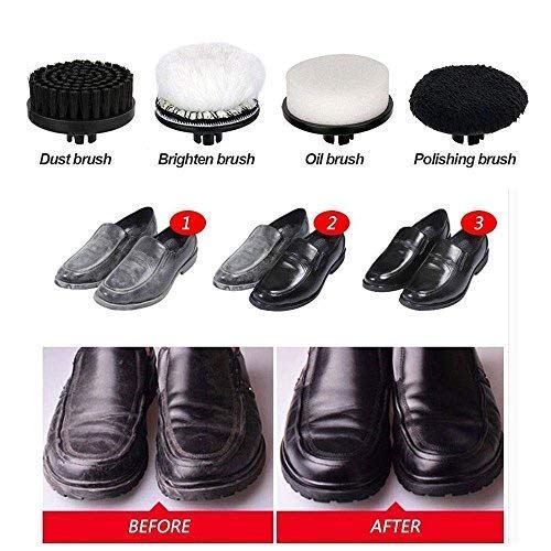 Electric Shoe Polisher Brush,Onefuntech Shoe Buffer Kit Shoe Shiner