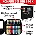 Yarn Story™ Lighted Crochet Hooks Complete Set 9/pkg - 9 pcs Light up Crochet Hook Set w/ 9 Extra Batteries – Crochet Lite Hooks – LED Crochet Hooks for Arthritic Hands Sizes 2.5 to 6.5mm (Black)