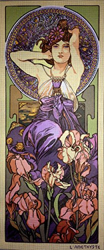 Hudemas Needlepoint Kit Amethyst 11.4"x27.55" (29x70cm.) Printed Canvas 616