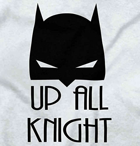 Up All Night Funny Batman Cute Baby Nerd DC Comic Romper Bodysuit