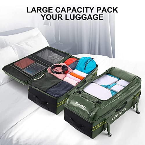 Gonex Rolling Duffle Bag with Wheels, 100L Water Repellent Large