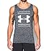 Under Armour Men's Tech Graphic Tank, Black/White, X-Large