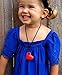 Jellystone Junior Heart Pendant Silicone Non-Toxic Chewelry Necklace (Watermelon Pink)