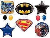 BATMAN VS. SUPERMAN: Dawn Of Justice Birthday Party Balloons Decoration Supplies Movie Superhero