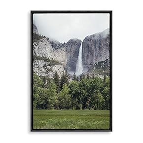 Framed Canvas Wall Art Waterfall Canvas Prints Home Artwork Decoration for Living Room,Bedroom - 16x24 inches