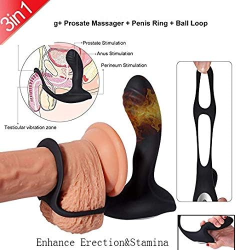 Ozlgyi Men Vibration Collars Delay Pre-Mature E-Jaculation Lock Fine Ring
