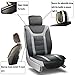 Big Ant Front Car Seat Covers, Waterproof Driver Seat Cover with Backrest Non-Slip Leather Seat Cover Save Your Auto Seat from Sweat and Stains, Universal Fit Cars SUV Trucks Front Seats Protectors