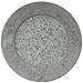Koyal Wholesale Galvanized Metal Charger Plates, Set of 4, Modern Industrial Wedding Decor, Farmhouse Decor, Rustic Table Décor, Vintage Zinc Charger Place Settings