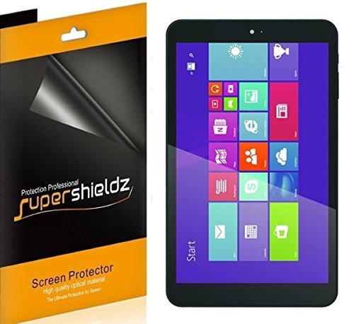 [3-Pack] Supershieldz- Anti-Bubble High Definition Clear Screen Protector For DigiLand 8 inch Windows Tablet (DL801W ,DL808W) + Lifetime Replacements Warranty - Retail Packaging