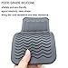 Heat Resistant Silicone Mat Pouch, Lessmon Hair Styling Tools for Curling Irons, Hair Straightener, Flat Irons, Length 11.5 & Width 6 Inches, Food Grade Silicone, Graythumb 4