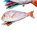 SPHTOEO Red fish Carp Fish Zipper Pouch Weird Pen Pencil Case