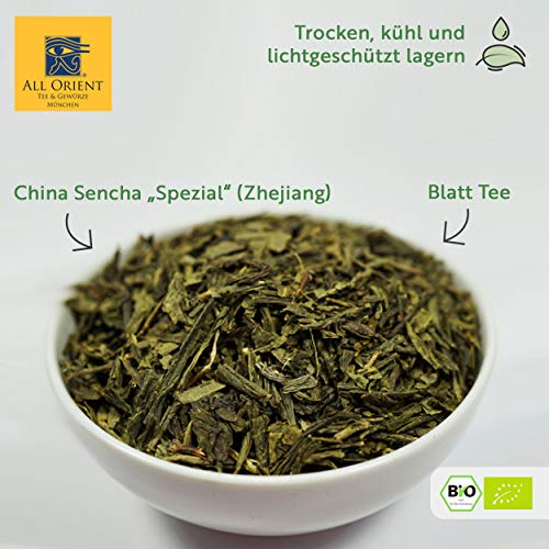 All Orient BIO Sencha | 100g | Grüner Tee lose | China Sencha Superior | Provinz Zhejiang | Grünteemischung | Naturbelassen | Ohne Zusatz von Aromen – Bild 5