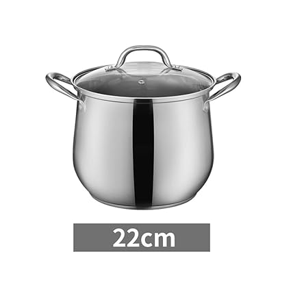 Lili Olla de Acero Inoxidable Gruesa para Sopa, vaporizador, Olla de Sopa, Olla