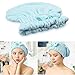 Yugefom Hair Turban Towel, 2 Pack Curly Hair Towel, Microfiber Hair Towel Wrap Ultra Absorbent Fast Drying Large Soft Anti-Frizz for Long Thick Hair Women Girls (Purple/Blue)