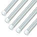 JESLED 8FT LED Tube Light, Triple Row D Shape, 8 Foot Linkable Shop Lights Fixture, 90W, 10800Lm, 6000K Cool White, High Output Bay Lighting for Garage Warehouse Workshop Basement(20-Pack)