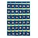 Loghot Numbered Classroom Sundries Closet Pocket Chart for Cell Phones Holder Wall Door Hanging Organizer Blue (36 Pockets with Digital) primary