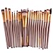 Start 20 pcs Makeup Brush Set tools Make-up Wool Kit