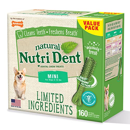 Nylabone Nutri Dent Dog Dental Treats Natural Dog Teeth Cleaning