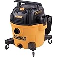DEWALT Wet and Dry Vacuum 9 Gallon Poly Wet/Dry Vac Yellow Shop Vacuum 5 HP Strong Suction for Jobsite, Workshop 3 in 1 Multi Functions Model: DXV09P