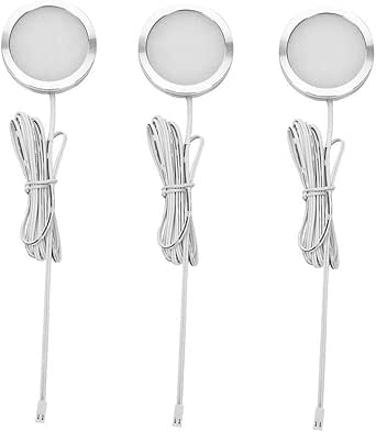 Starnearby - Juego de 3 luces para debajo del gabinete, luz blanca