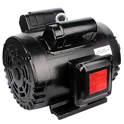 ECCPP 7.5 HP Single Phase Air Compressor Electric Motor 184T Frame 60 HZ Frequency 3450 RPM 33.4-29.6 A 1-1/8" Keyed shaft