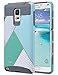 Note 4 Case, Galaxy Note 4 Case,ULAK Knox Armor Slim Dual Layer Protection Hard Back Cover Shock Absorbent TPU Bumper Case for Samsung Galaxy Note 4 (5.7 inch) Artistic-Green Marble