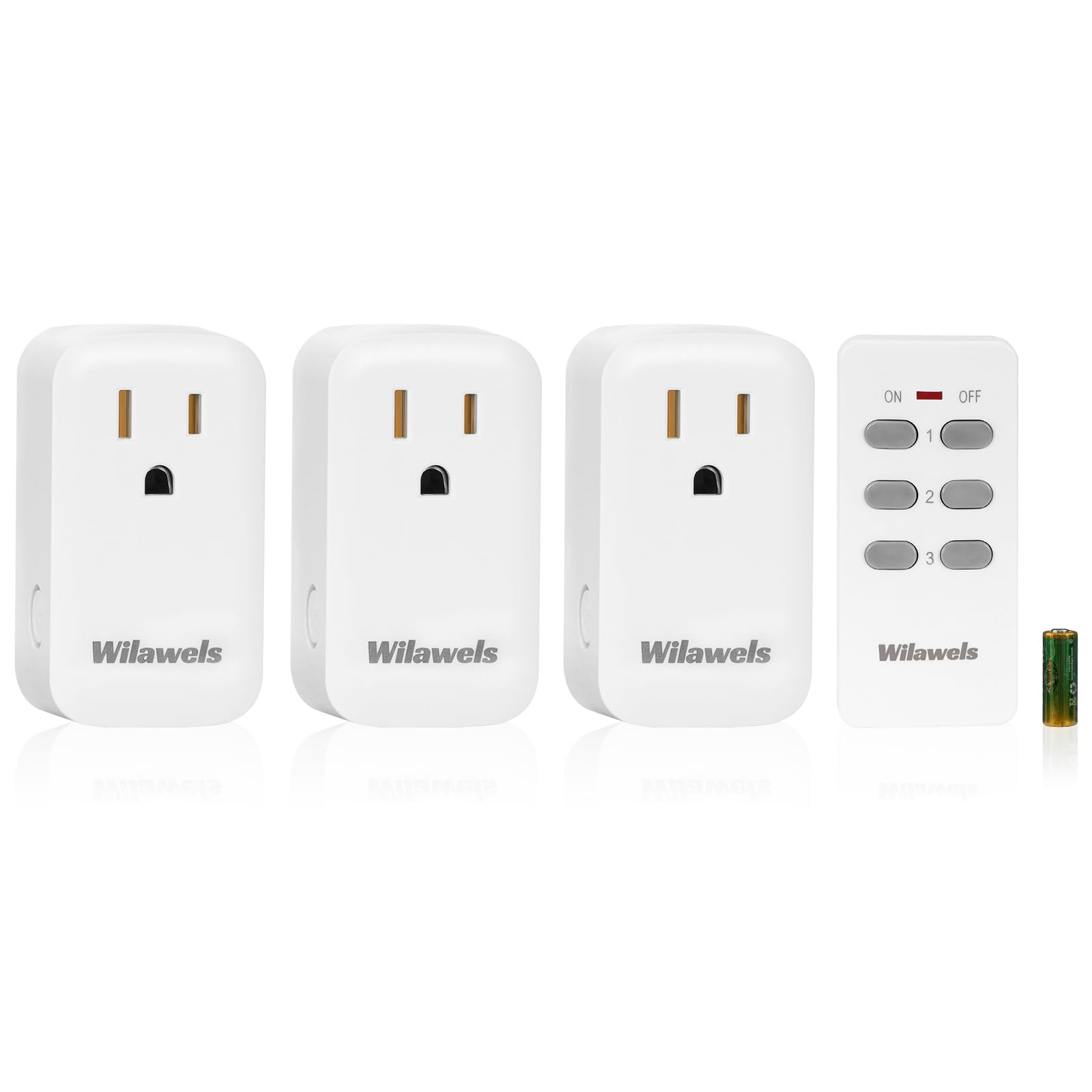 Photo 1 of ***No Remote***Remote Control Outlet, WILAWELS Wireless Remote Light Switch, Expandable Electrical Outlet Switch for Lamp, Light, Fan, Appliance, 100ft RF Range, FCC Listed, 1 Remote + 3 Outlets W02RC1306***No Remote***