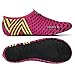 L-RUN Ultra Light Women's Yoga Dance Shoes Flexible Flats Shoes,Rose Red,L(W:8.5-9)