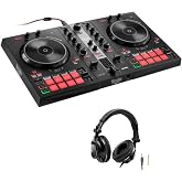 Hercules DJ Control Inpulse 300 2-Deck USB DJ Controller for Serato DJ Lite and DJUCED Bundle with Hercules HDP DJ60 Closed-Back, Over-Ear DJ Headphones