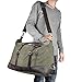 BLUBOON Canvas Overnight Bag Travel Duffel for Men and Women Weekender Tote (Army Green)