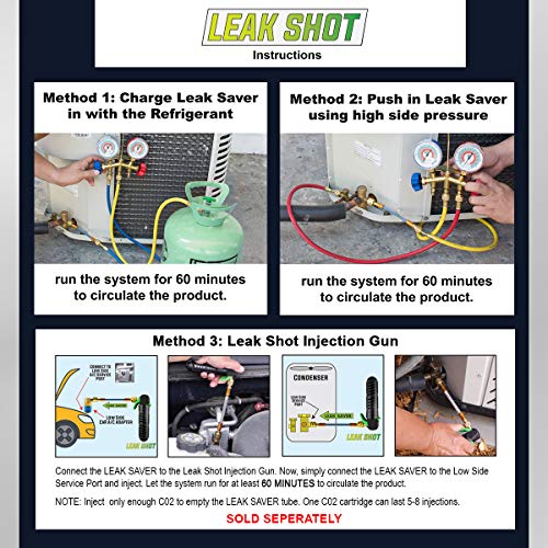 Leak Saver Direct Inject Refrigerant Leak Sealer, 3 Pack 2022 Updated