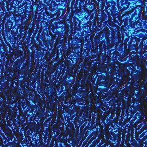 4" X 4" Dichroic Yellow / Blue On Black Ripple Glass - 90 Coe