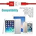 Youer Lightning Cable 3Pack 3FT 6FT 10FT Nylon Braided Certified iPhone Cable USB Cord Charging Charger for Apple iPhone X, 8, 7, 7 Plus, 6, 6s, 6+, 5, 5c, 5s, SE, iPad, iPod Nano, iPod Touch (Red)
