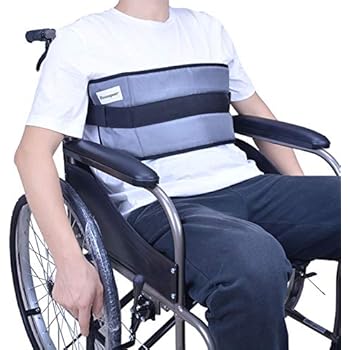 Wheelchair Seat Belt Medical Restraints Straps Adjustable Wheelchair Safety Harness Patients Cares Safety Waist Lap Strap with Lift Sling