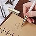 Gel Pens, Bling Crystal Pen Gel Ink Rollerball Pens Black Ink Rose Gold/Silver/Gold Pen with 3 Extra Refills for Office School Supplies