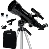 Celestron Travel Scope 70mm Beginner Portable Telescope with Backpack | 70mm Refractor Telescope Kit, Bright Lunar &amp; Planetary Views, Day &amp; Night Use, Backpack Included, Quick No-Tool Setup