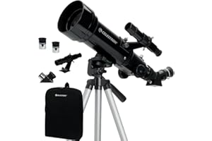 Celestron Travel Scope 70 Portable Refractor Telescope – 70mm Aperture, Fully-Coated Glass Optics – Includes Tripod, Backpack