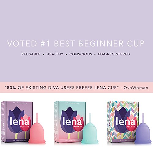 Lena Menstrual Cups 2-Pack Set, Small & Large, Sensitive & Original
