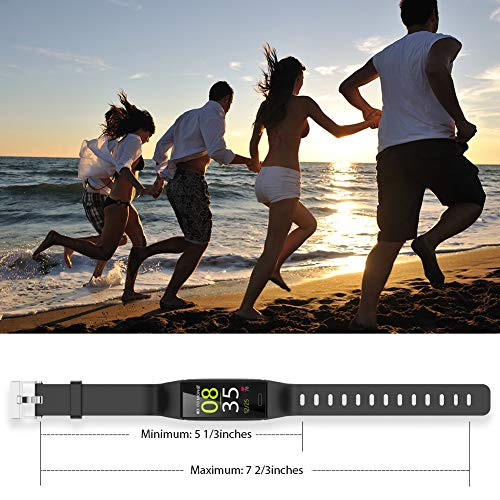 ZURURU Fitness Tracker with Blood Pressure Heart Rate Sleep Monitor, IP68 Waterproof Activity Tracker HR Fit Smart Watch with 10 Sport Modes Pedometer Calorie Step Counter for Fitbit Women Men Kids