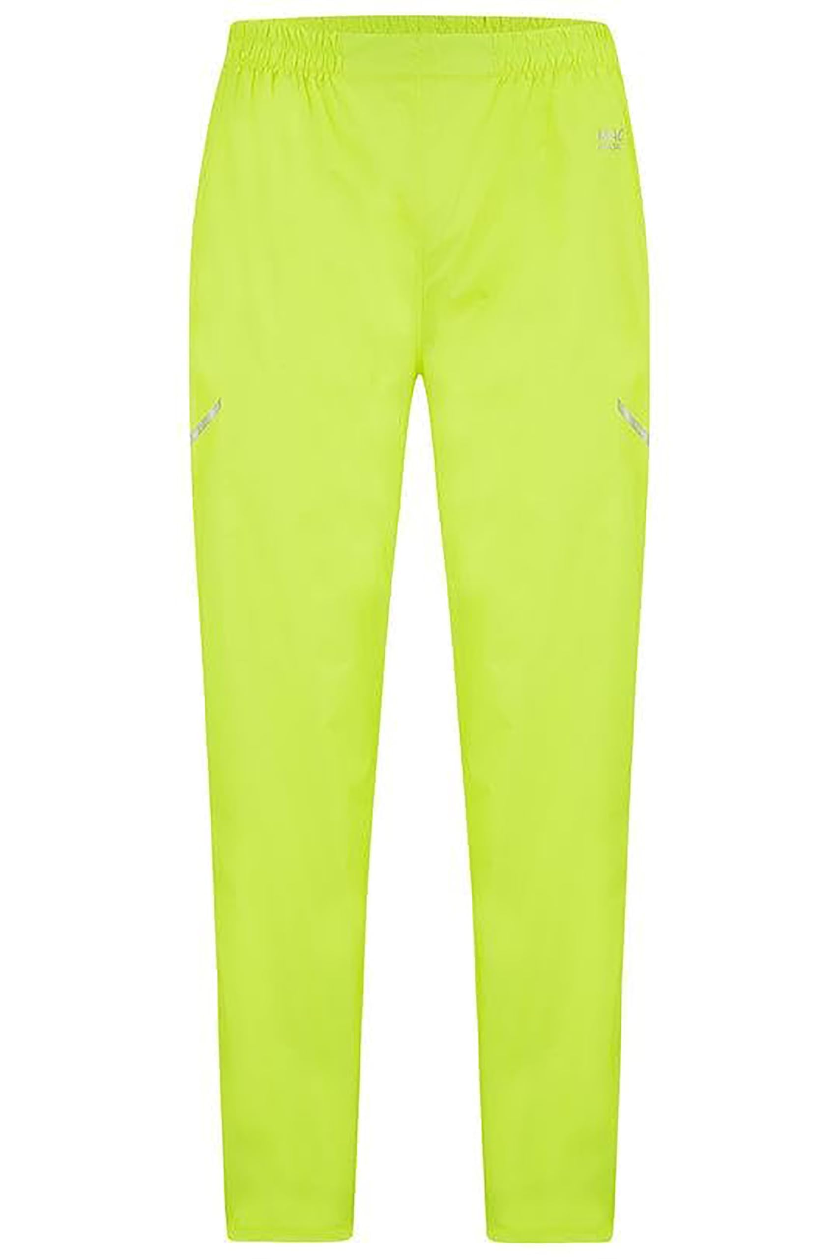 Mac in a Sac - Origin II - Packable Waterproof Full Zip Overtrousers for Men & Women - Lightweight and Breathable Rain Trousers That Packs into its own Bag - Neon Yellow - M