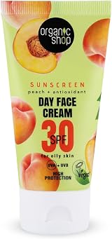 Organic Shop Suncare Day Face Cream SPF 30 Oily Skin Broad Spectrum UVA UVB 50ml