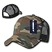 DECKY Cotton Curve Bill Trucker Cap, Woodland/Woodland/Black