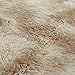 PAGISOFE Fluffy Shaggy Soft Area Rug for Baby, Bedroom Living Room, 4x6 Fuzzy, Furry Floor Tan Rugs for Nursery Playroom, Kids Girls Boys Cute Room Décor, Beige